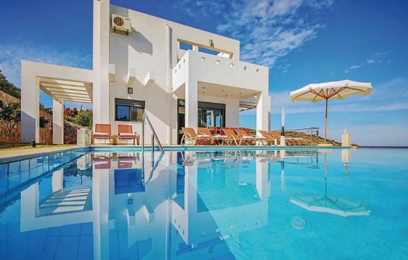 Milatos Erstaunliche Villa mit Blick auf das Meer auf Kreta Haus kaufen